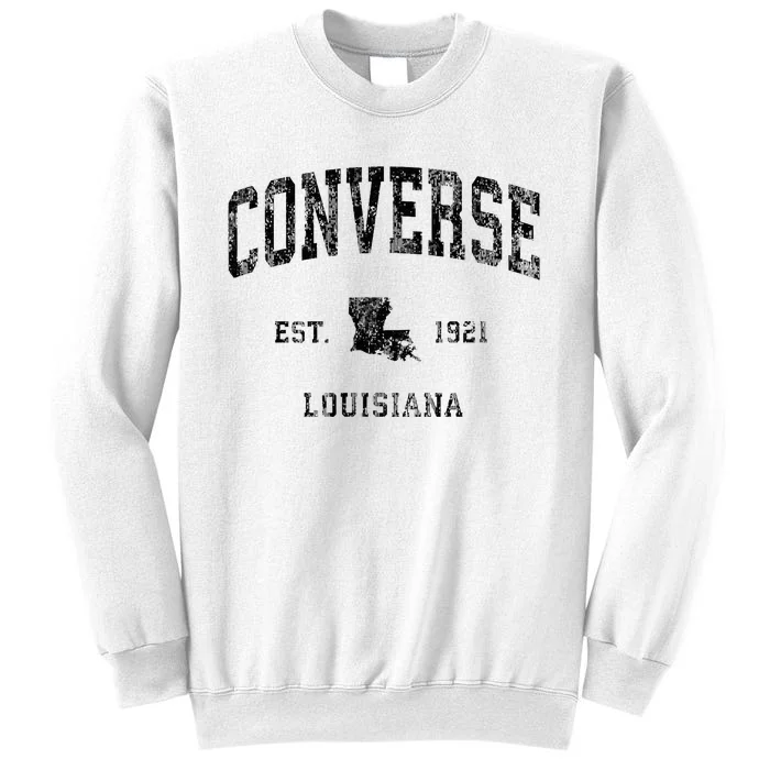 C.O.N.V.E.R.S.E Louisiana La Vintage Athletic Black Sports Design Sweatshirt