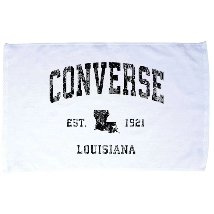 C.O.N.V.E.R.S.E Louisiana La Vintage Athletic Black Sports Design Microfiber Hand Towel