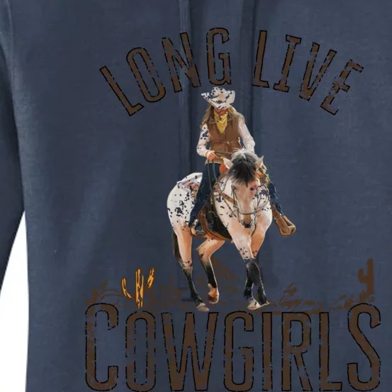 Cowgirls Long Live Wild West Cool Girls Country Girls Women Women's Pullover Hoodie