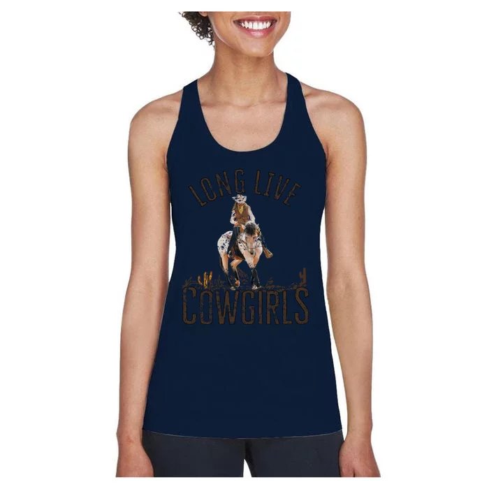 Cowgirls Long Live Wild West Cool Girls Country Girls Women Women's Racerback Tank