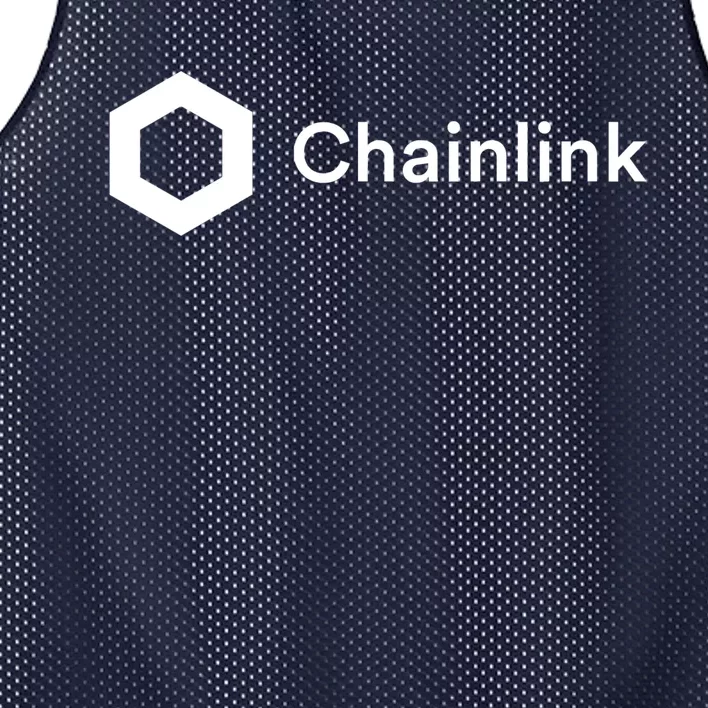 Chainlink LINK Logo, Chainlink Crypto Logo Blockchain DeFi Mesh Reversible Basketball Jersey Tank