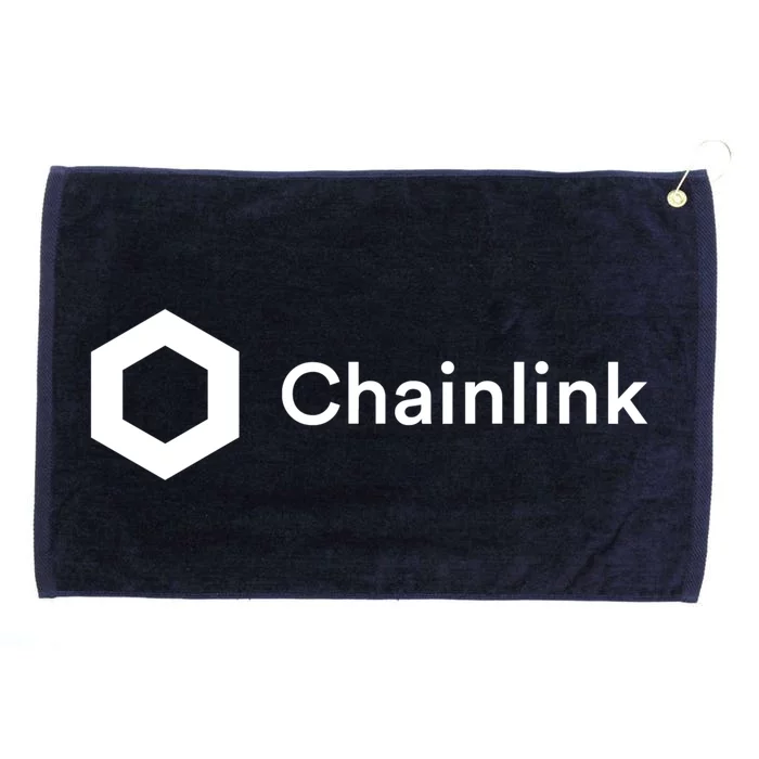 Chainlink LINK Logo, Chainlink Crypto Logo Blockchain DeFi Grommeted Golf Towel