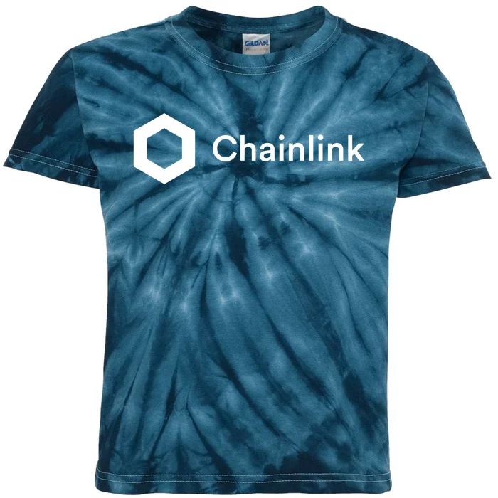 Chainlink LINK Logo, Chainlink Crypto Logo Blockchain DeFi Kids Tie-Dye T-Shirt