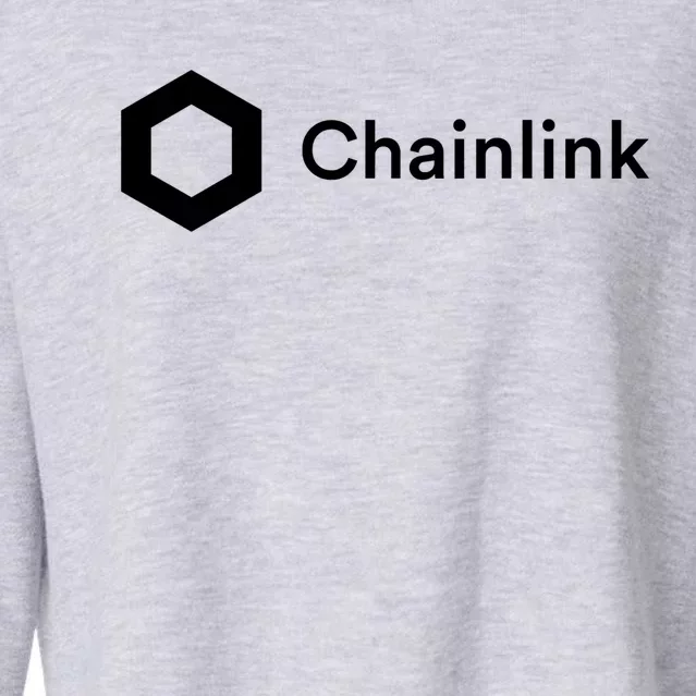 Chainlink LINK Logo, Chainlink Crypto Logo Blockchain DeFi Cropped Pullover Crew