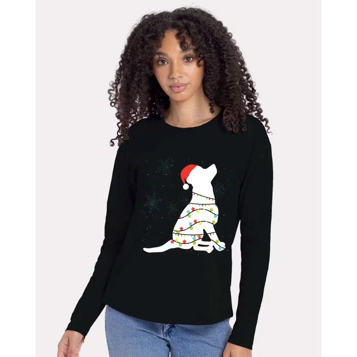 Christmas Lights Labrador Retriever T Dog Lover Gift Womens Cotton Relaxed Long Sleeve T-Shirt