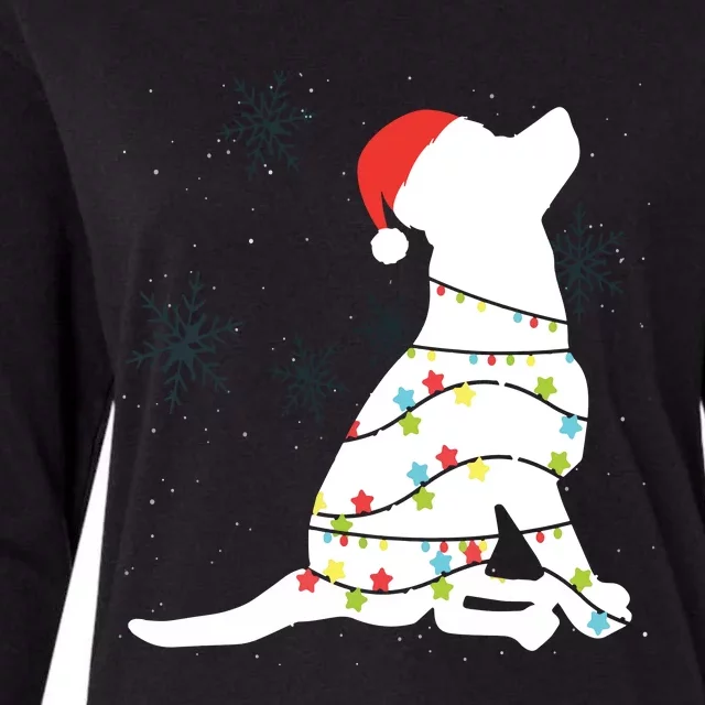 Christmas Lights Labrador Retriever T Dog Lover Gift Womens Cotton Relaxed Long Sleeve T-Shirt