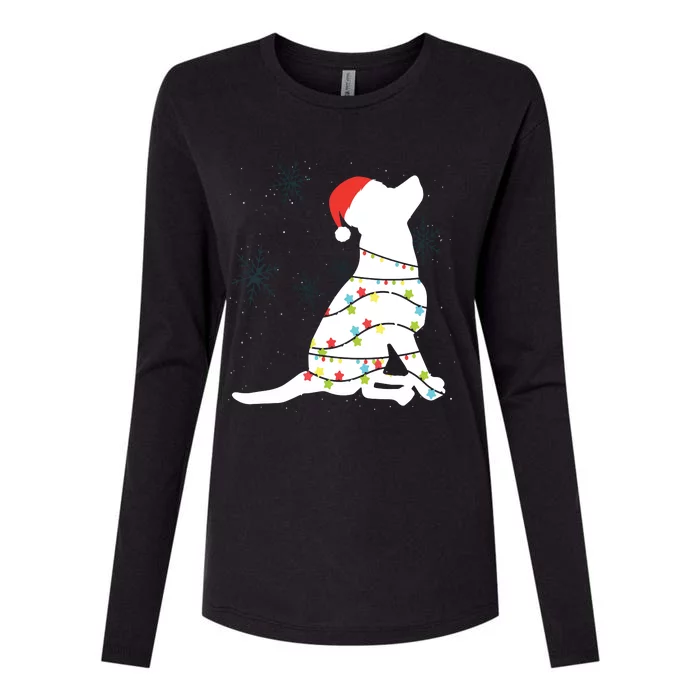 Christmas Lights Labrador Retriever T Dog Lover Gift Womens Cotton Relaxed Long Sleeve T-Shirt