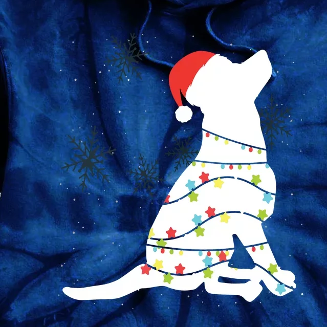 Christmas Lights Labrador Retriever T Dog Lover Gift Tie Dye Hoodie