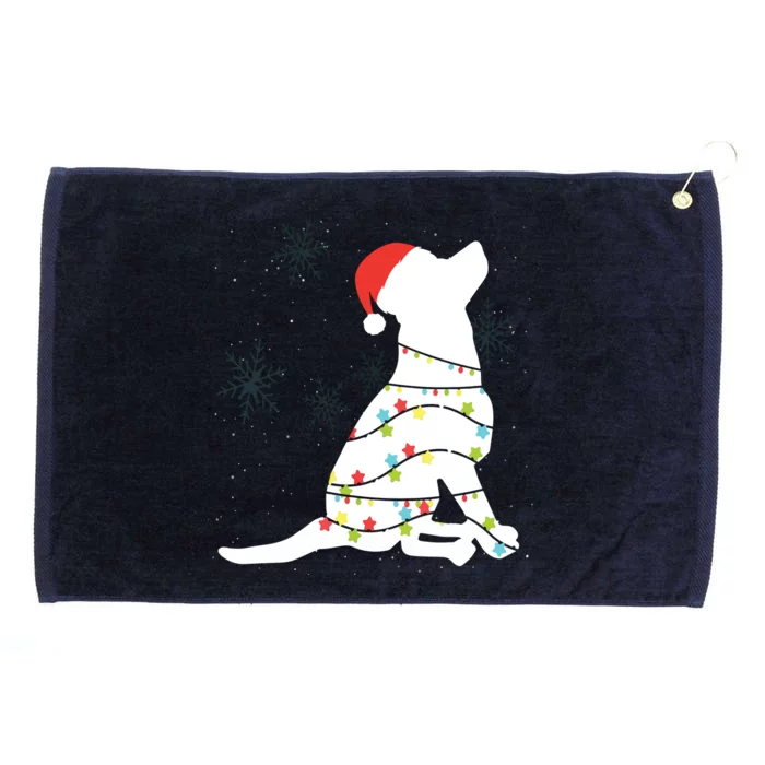 Christmas Lights Labrador Retriever T Dog Lover Gift Grommeted Golf Towel