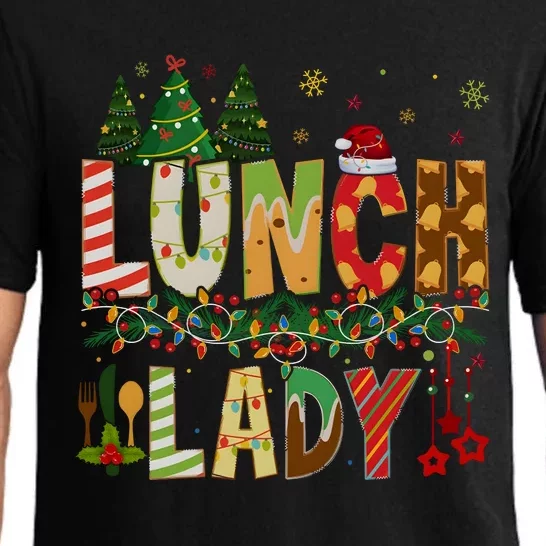 Christmas Lunch Lady Crew Holiday Season Matching Pajama Set