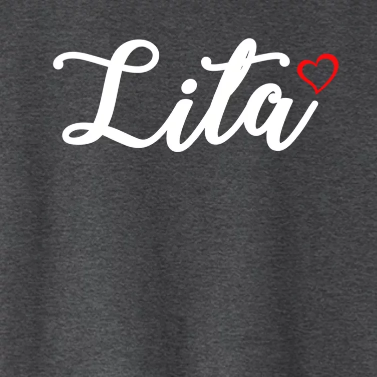 Cute Lita Lover Gift Grandma Christmas Funny Gift Women's Crop Top Tee