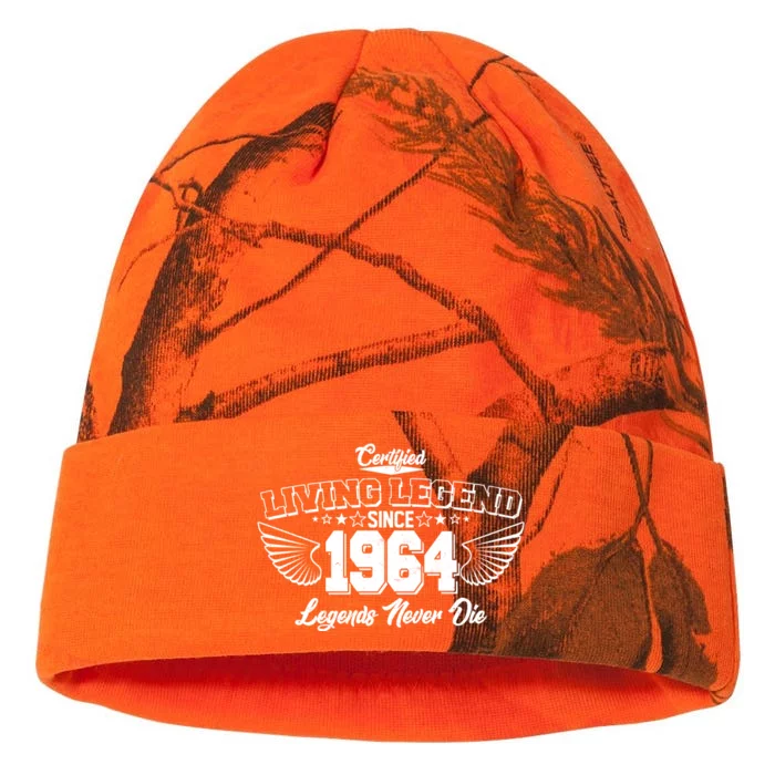 Certified Living Legend Since 1964 Legends Never Die 60th Birthday Wings Kati - 12in Camo Beanie