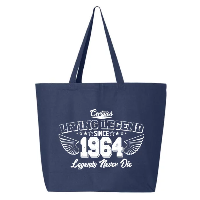 Certified Living Legend Since 1964 Legends Never Die 60th Birthday Wings 25L Jumbo Tote