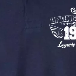 Certified Living Legend Since 1944 Legends Never Die 80th Birthday Wings Softstyle Adult Sport Polo