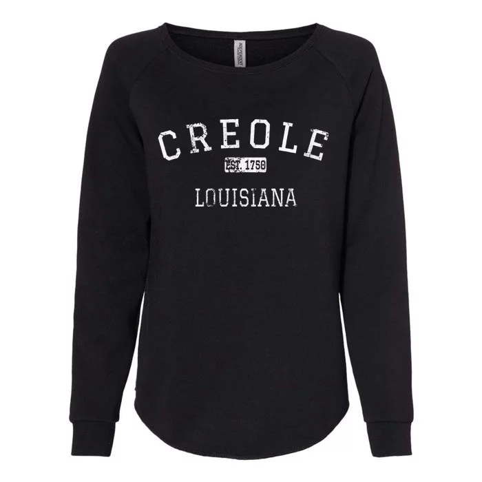 Creole Louisiana La Vintage Womens California Wash Sweatshirt