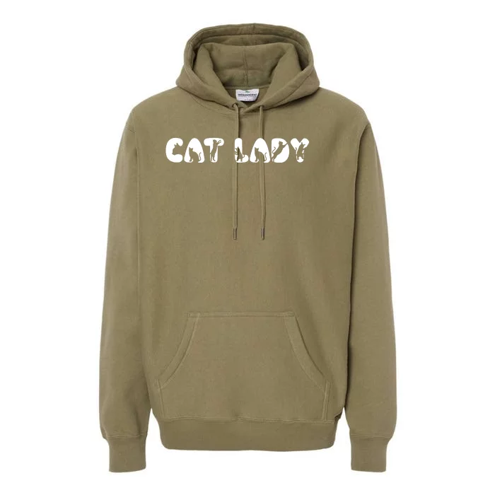 Cat Lovers Ladies Premium Hoodie