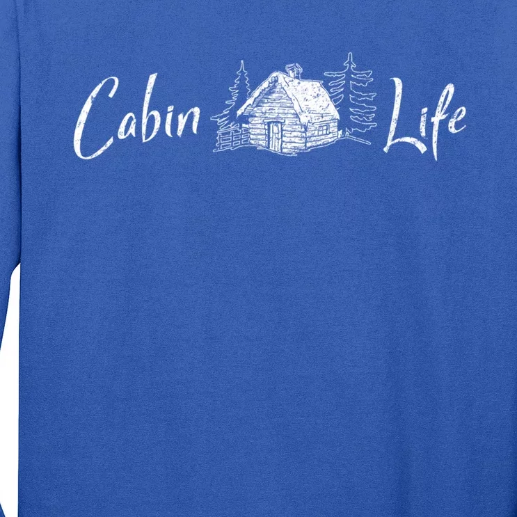 Cabin Life Log Cabin Gift Long Sleeve Shirt