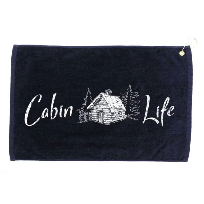 Cabin Life Log Cabin Gift Grommeted Golf Towel