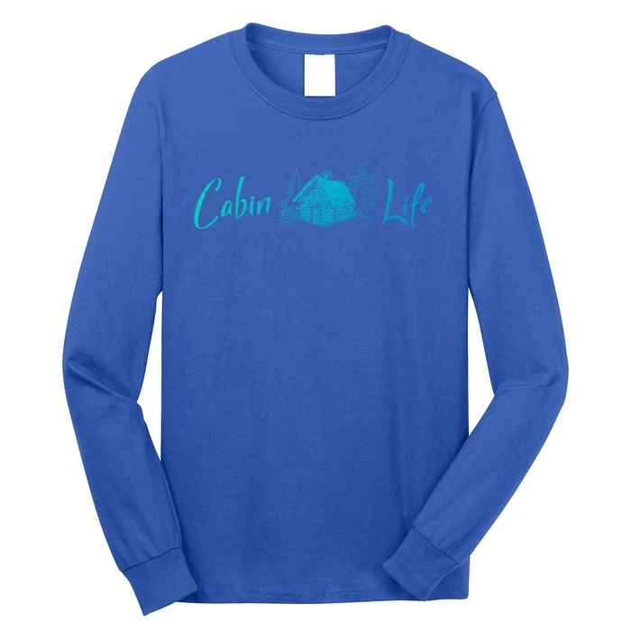 Cabin Life Log Cabin Gift Long Sleeve Shirt