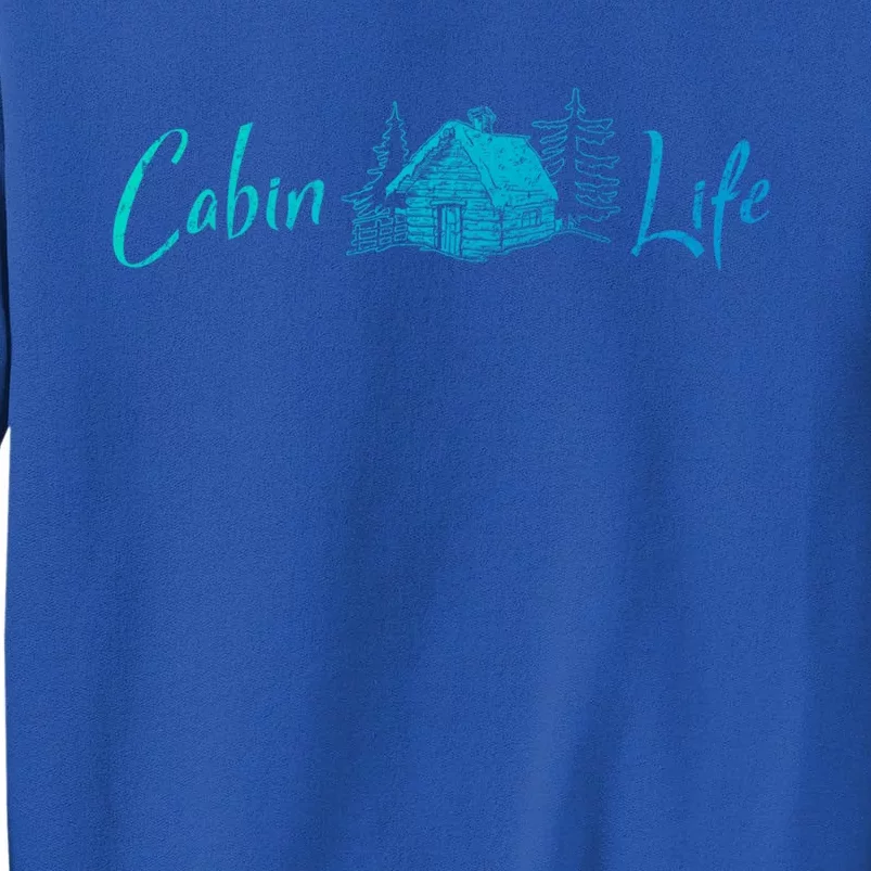 Cabin Life Log Cabin Gift Sweatshirt