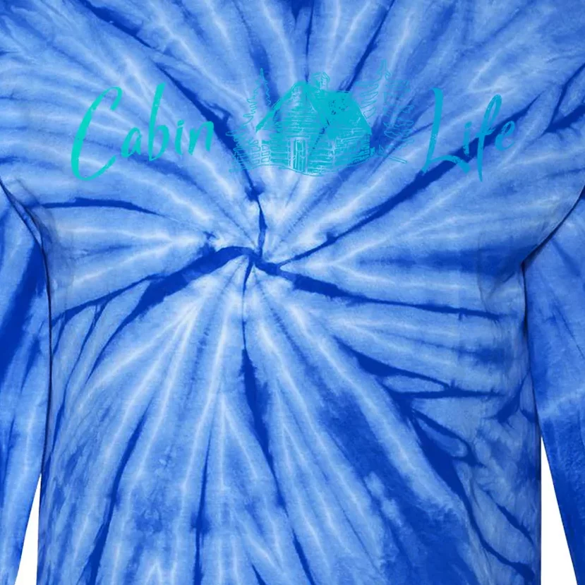 Cabin Life Log Cabin Gift Tie-Dye Long Sleeve Shirt