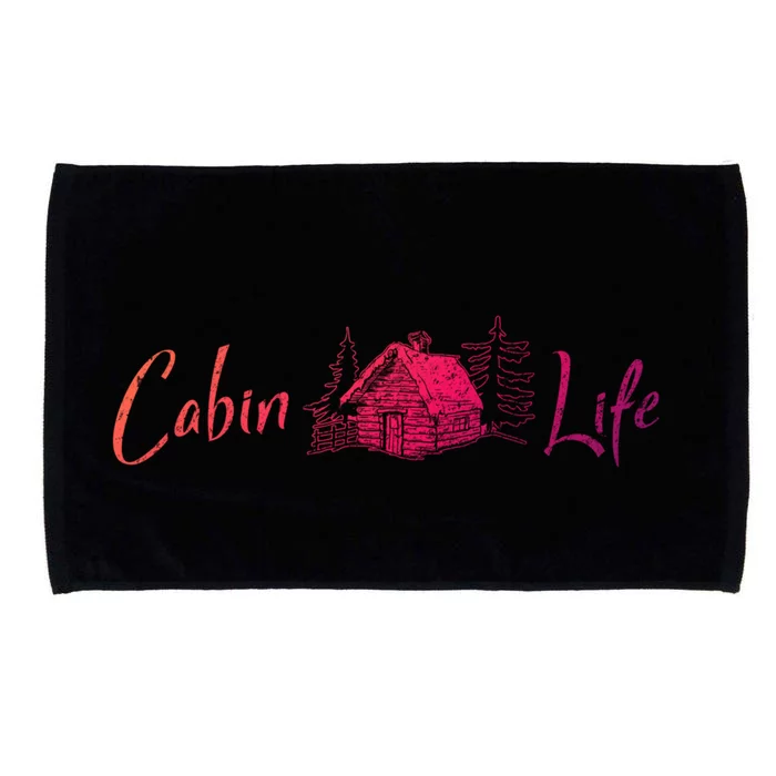 Cabin Life Log Cabin Gift Microfiber Hand Towel