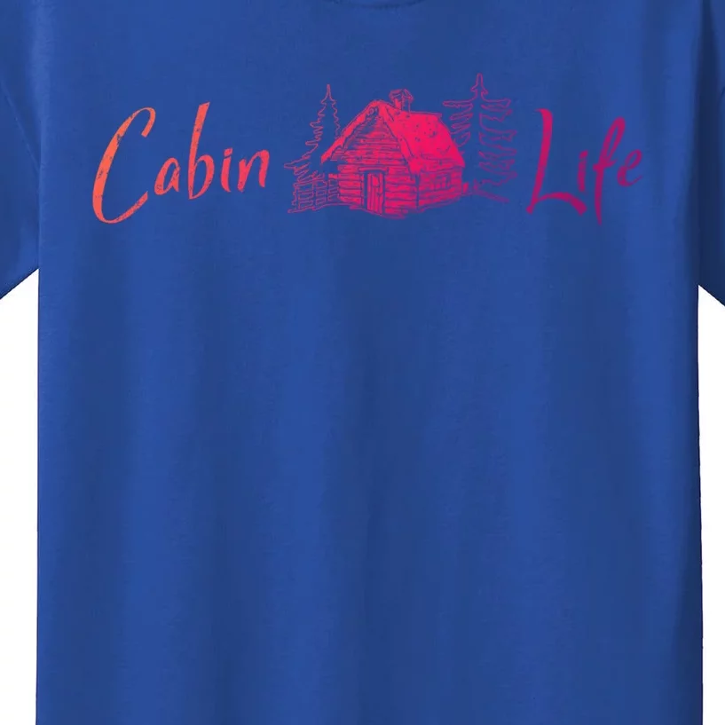 Cabin Life Log Cabin Gift Kids T-Shirt