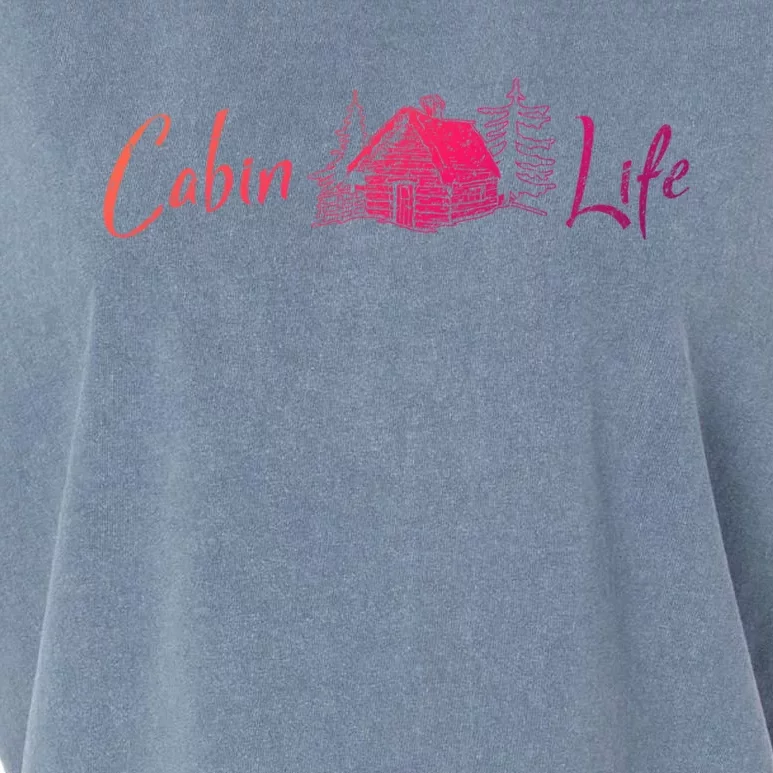 Cabin Life Log Cabin Gift Garment-Dyed Women's Muscle Tee