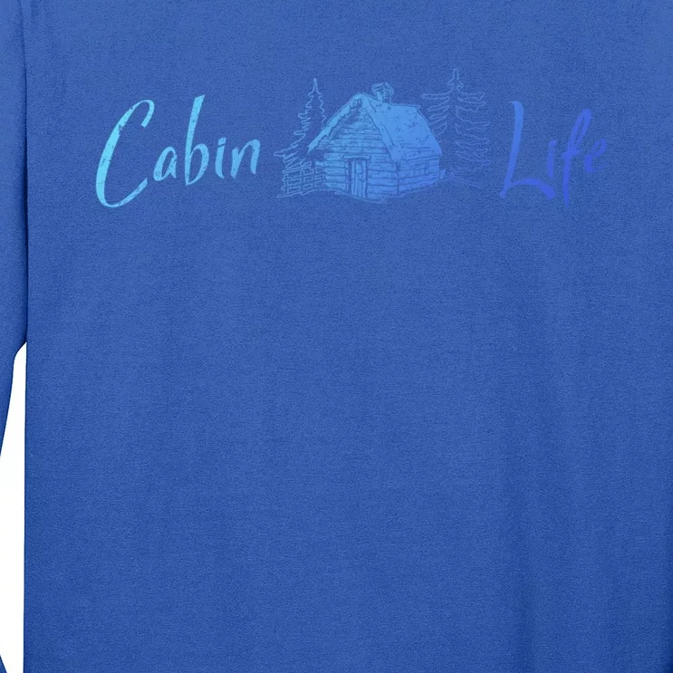 Cabin Life Log Cabin Gift Long Sleeve Shirt