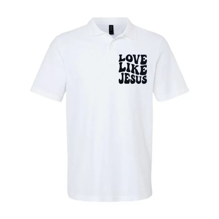 Christian Love Like Jesus Softstyle Adult Sport Polo