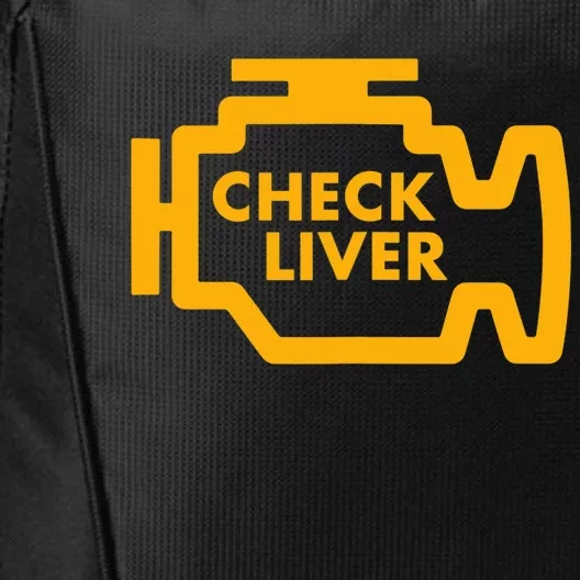 Check Liver Light Funny Drinking Tank Top City Backpack