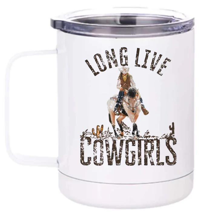 Cow Long Live Country Cool Wild West Gift Front & Back 12oz Stainless Steel Tumbler Cup