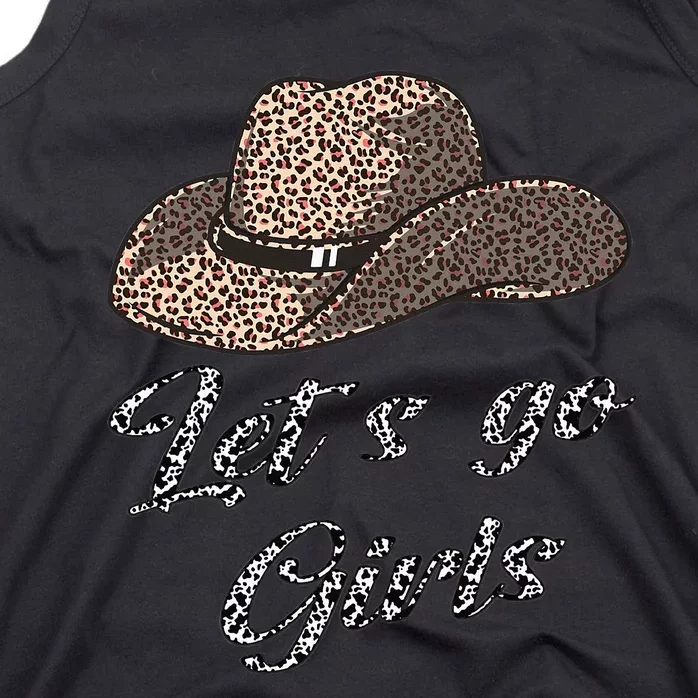 Cow Leopard Let´s Go Country Southern Western Tank Top