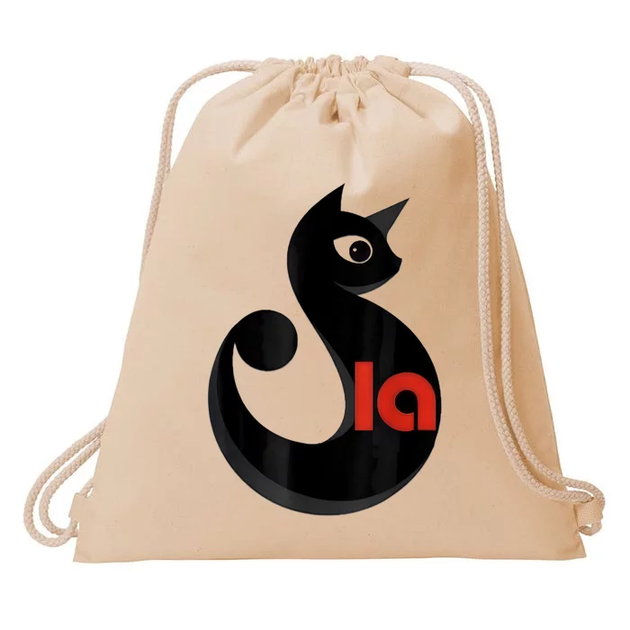 Comma La La Cat  Comma La Drawstring Bag