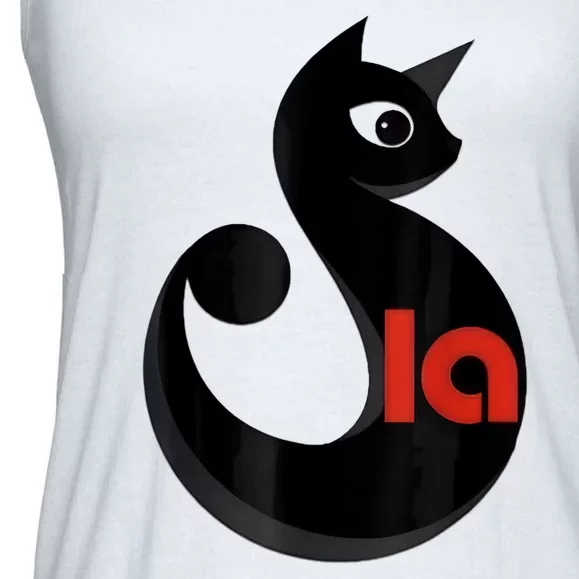 Comma La La Cat  Comma La Ladies Essential Flowy Tank