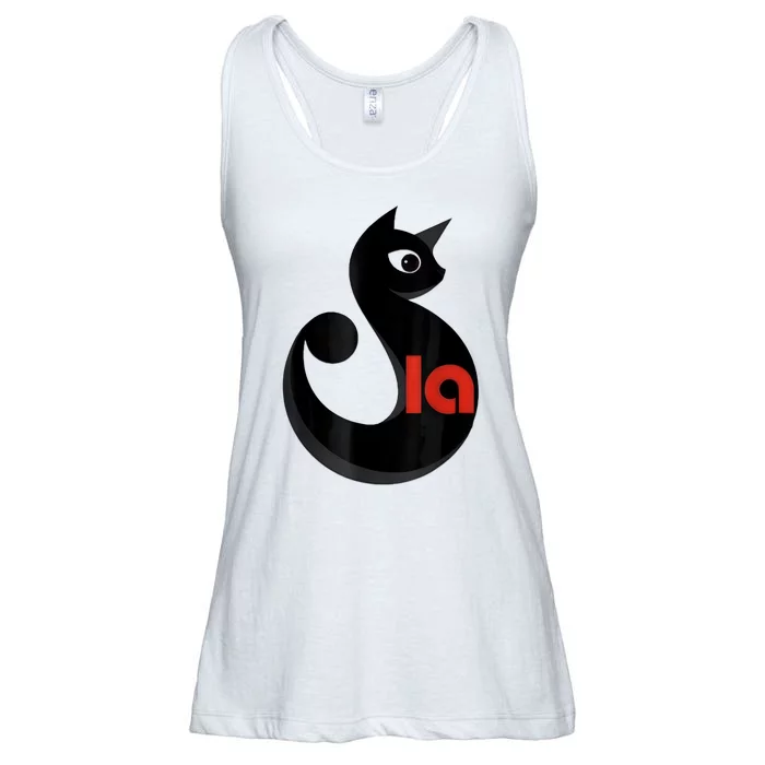 Comma La La Cat  Comma La Ladies Essential Flowy Tank