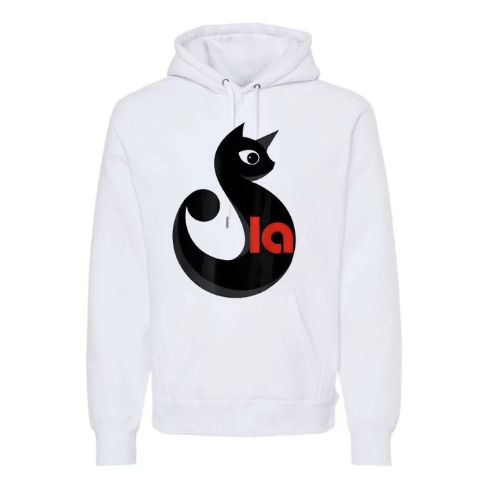 Comma La La Cat  Comma La Premium Hoodie