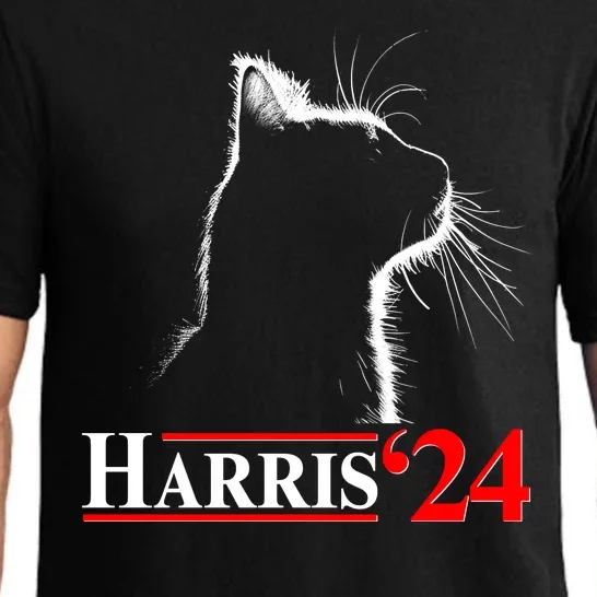 Cat Lady Ladies For Kamala Harris 2024 Pajama Set