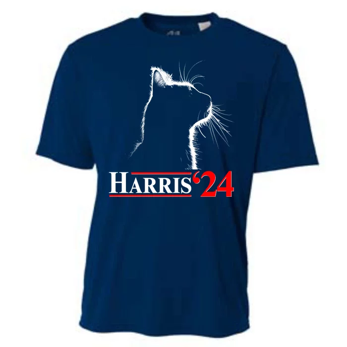 Cat Lady Ladies For Kamala Harris 2024 Cooling Performance Crew T-Shirt