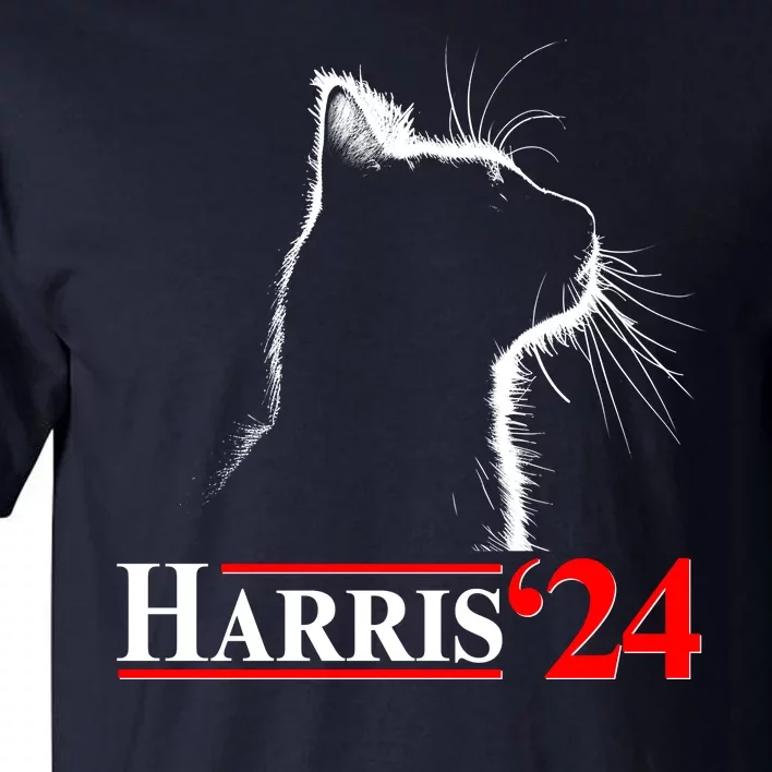 Cat Lady Ladies For Kamala Harris 2024 Tall T-Shirt