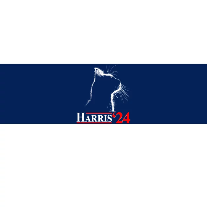 Cat Lady Ladies For Kamala Harris 2024 Bumper Sticker