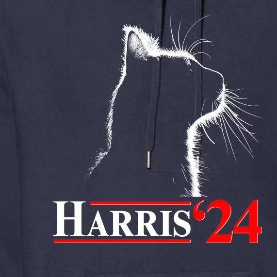 Cat Lady Ladies For Kamala Harris 2024 Premium Hoodie