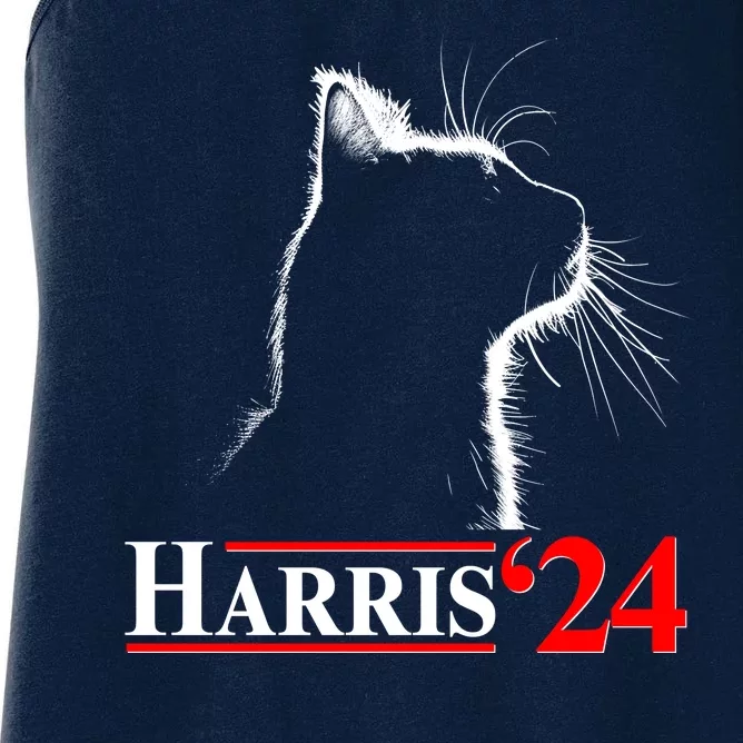 Cat Lady Ladies For Kamala Harris 2024 Women's Racerback Tank