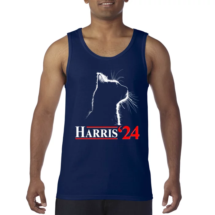 Cat Lady Ladies For Kamala Harris 2024 Tank Top