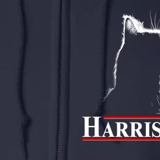 Cat Lady Ladies For Kamala Harris 2024 Full Zip Hoodie