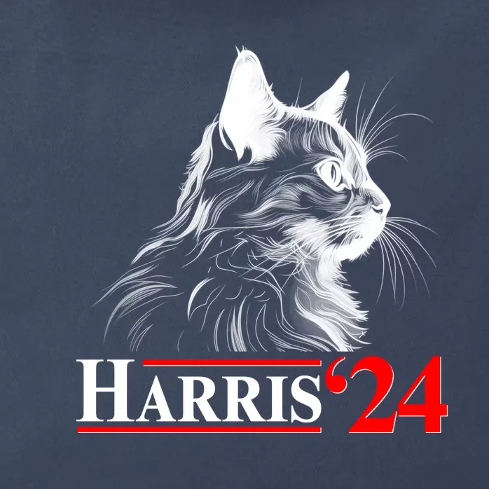 Cat Lady Ladies For Kamala Harris 2024 Zip Tote Bag