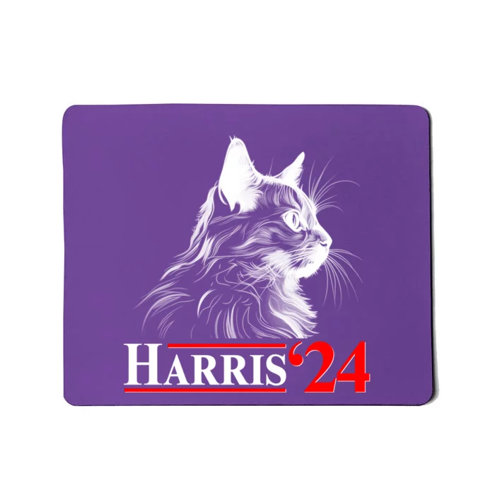 Cat Lady Ladies For Kamala Harris 2024 Mousepad