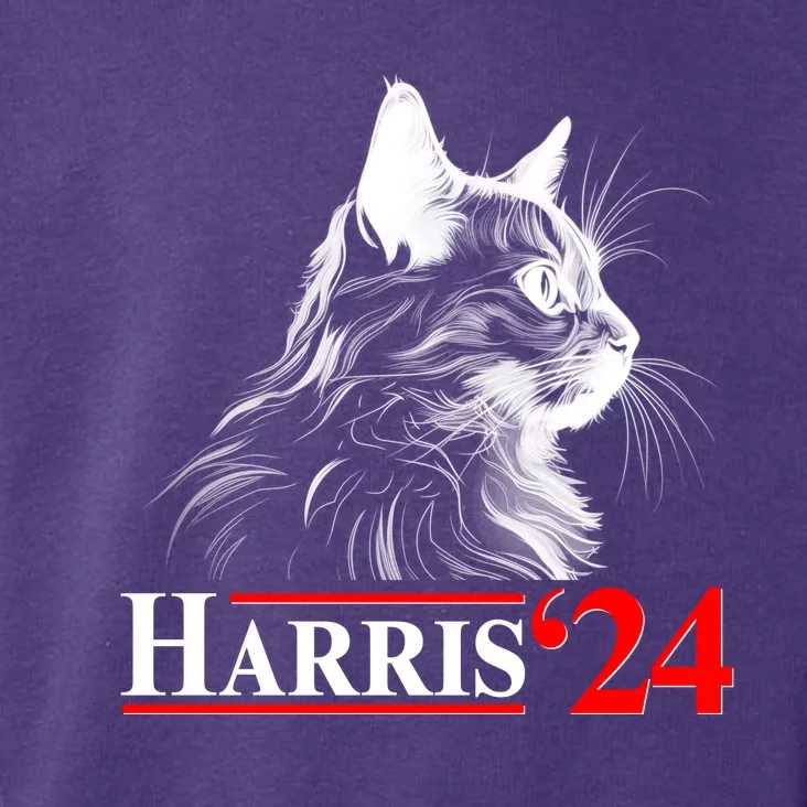 Cat Lady Ladies For Kamala Harris 2024 Toddler Hoodie