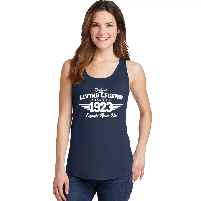 Certified Living Legend Since 1923 Legends Never Die 100th Birthday Ladies Essential Tank