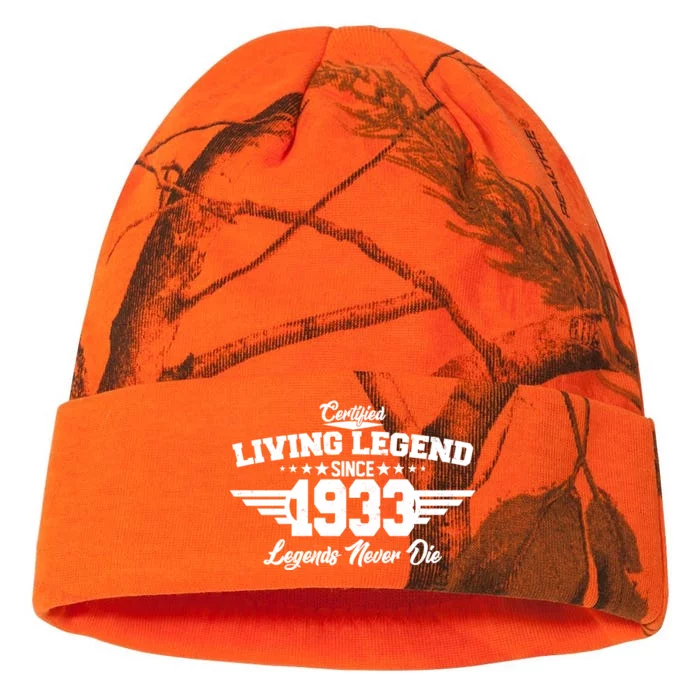 Certified Living Legend Since 1933 Legends Never Die 90th Birthday Kati - 12in Camo Beanie